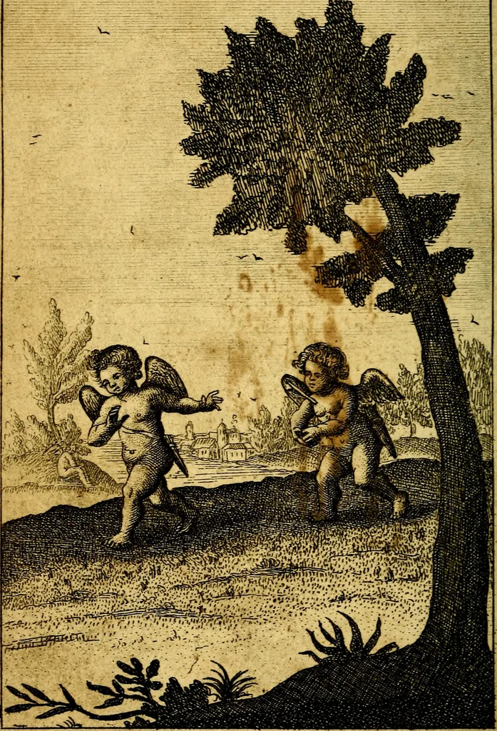 An illustration from Emblems of love, in four languages. Dedicated to the ladys by Ph. Ayres, esq, 1600, leaf 169