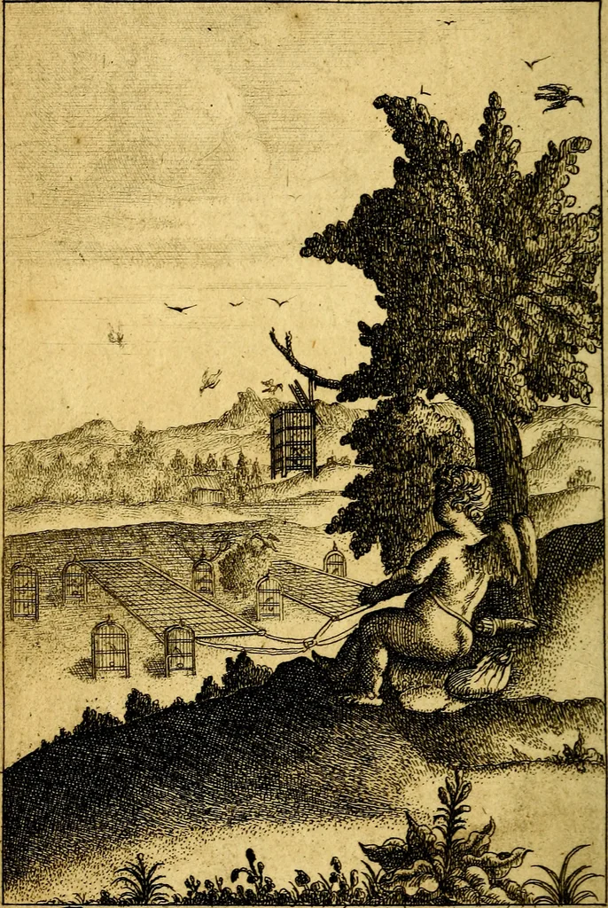 An illustration from Emblems of love, in four languages. Dedicated to the ladys by Ph. Ayres, esq, 1600, leaf 17