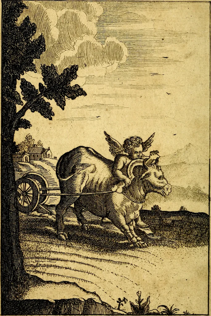 An illustration from Emblems of love, in four languages. Dedicated to the ladys by Ph. Ayres, esq, 1600, leaf 29