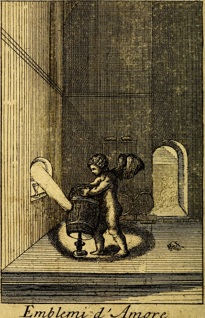 An illustration from Emblems of love, in four languages. Dedicated to the ladys by Ph. Ayres, esq, 1600, leaf 49