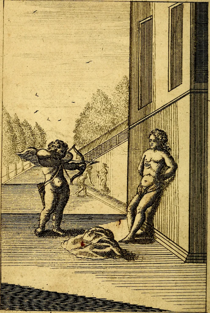 An illustration from Emblems of love, in four languages. Dedicated to the ladys by Ph. Ayres, esq, 1600, leaf 81