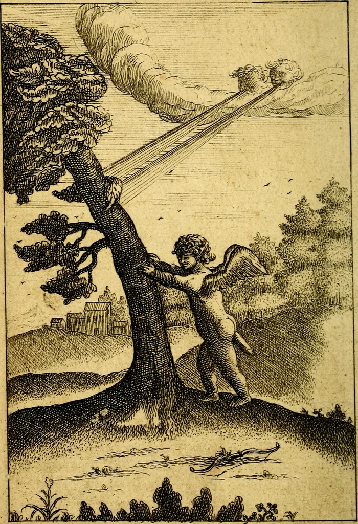 An illustration from Emblems of love, in four languages. Dedicated to the ladys by Ph. Ayres, esq, 1600, leaf 89