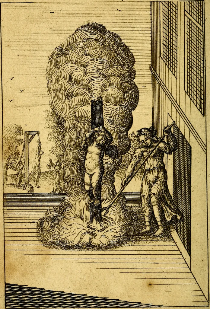 An illustration from Emblems of love, in four languages. Dedicated to the ladys by Ph. Ayres, esq, 1600, leaf 93