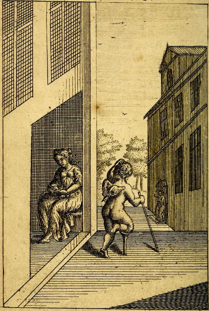 An illustration from Emblems of love, in four languages. Dedicated to the ladys by Ph. Ayres, esq, 1600, leaf 97