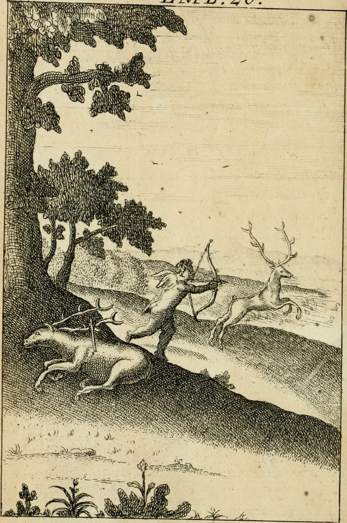 An illustration from Emblems of love, in four languages : dedicated to the ladys, 1683, leaf 115