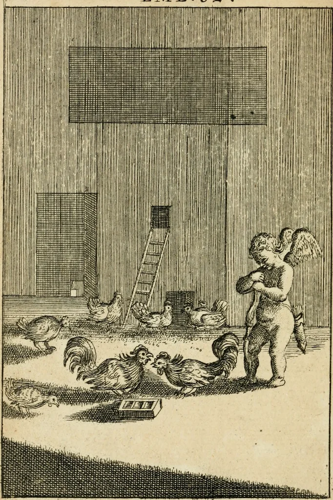 An illustration from Emblems of love, in four languages : dedicated to the ladys, 1683, leaf 59