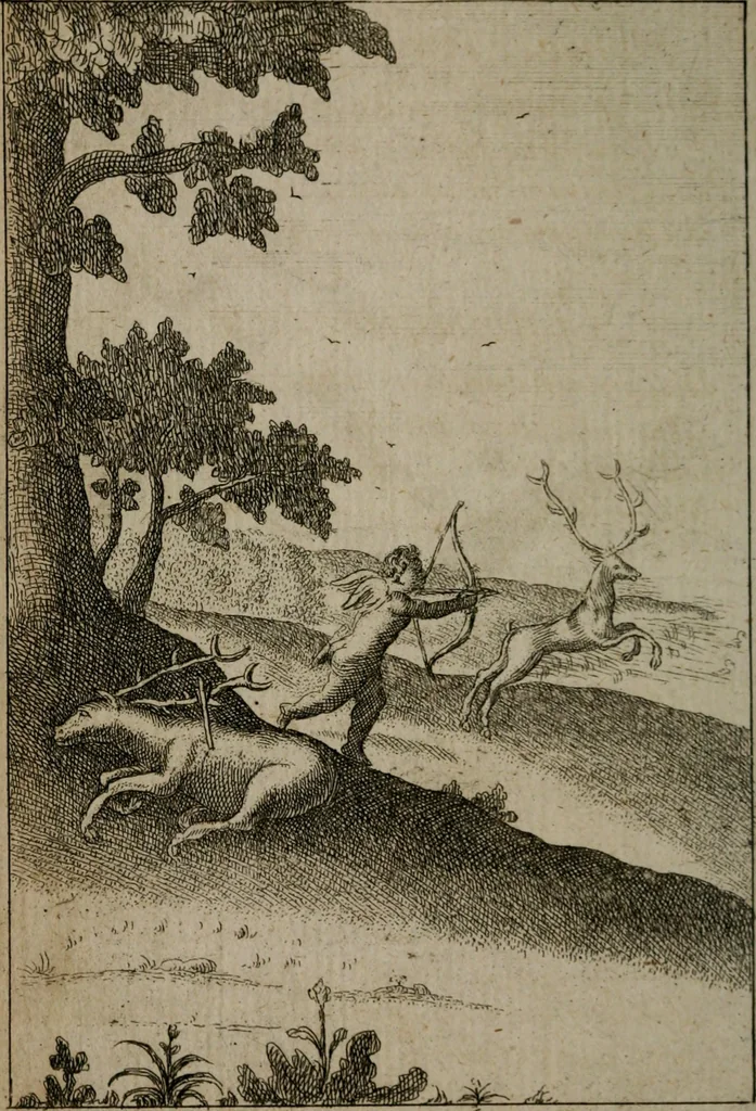 An illustration from Emblems of love in four languages : dedicated to the ladys, 1747, leaf 111