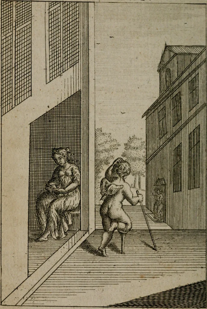 An illustration from Emblems of love in four languages : dedicated to the ladys, 1747, leaf 99