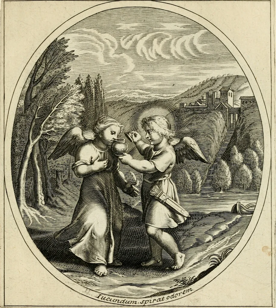 An illustration from Emblesmes de l'amour diuin, 1690, leaf 18