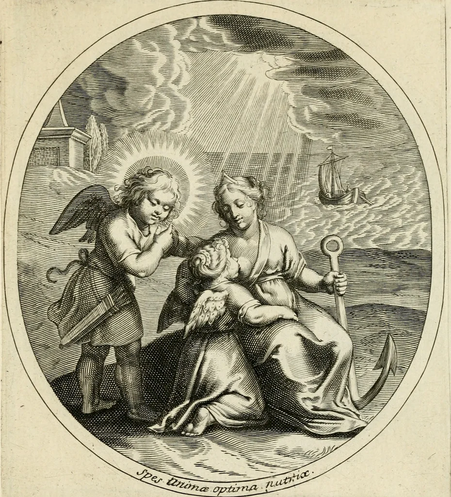 An illustration from Emblesmes de l'amour diuin, 1690, leaf 20