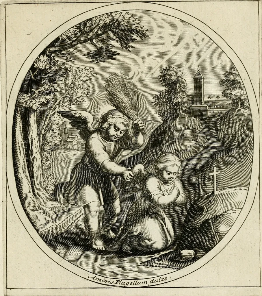 An illustration from Emblesmes de l'amour diuin, 1690, leaf 22