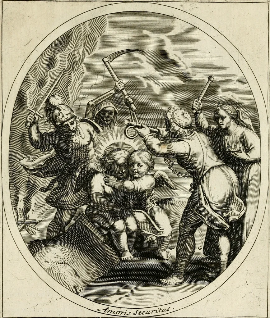 An illustration from Emblesmes de l'amour diuin, 1690, leaf 32