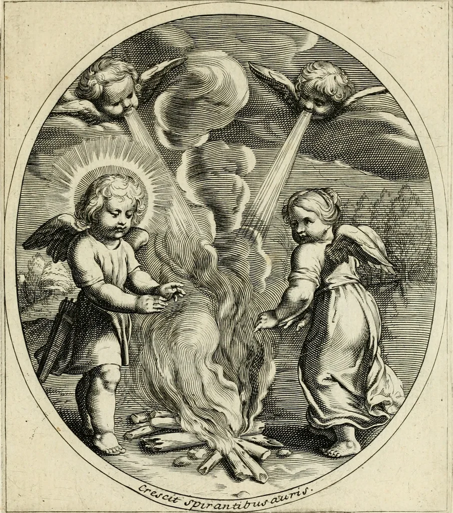 An illustration from Emblesmes de l'amour diuin, 1690, leaf 34