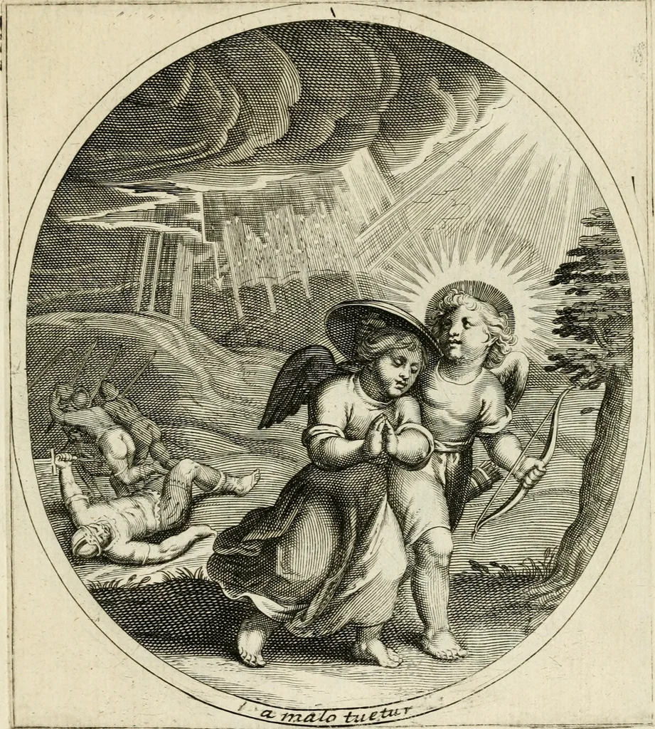 An illustration from Emblesmes de l'amour diuin, 1690, leaf 36