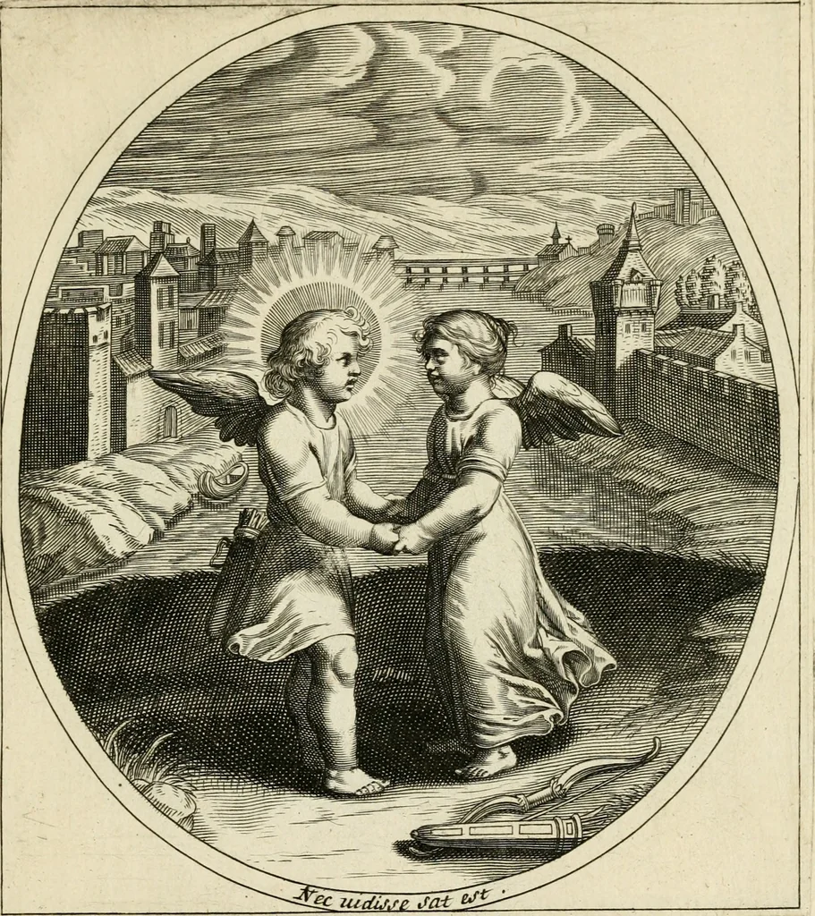 An illustration from Emblesmes de l'amour diuin, 1690, leaf 42