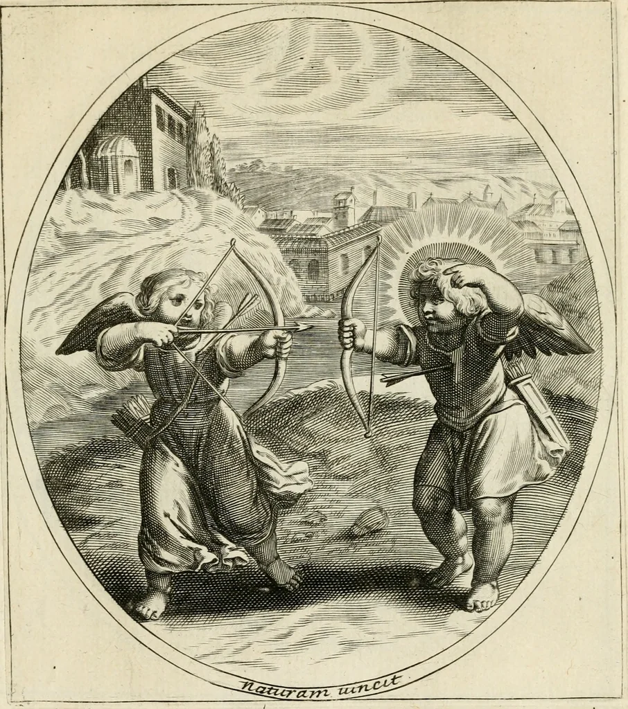 An illustration from Emblesmes de l'amour diuin, 1690, leaf 44