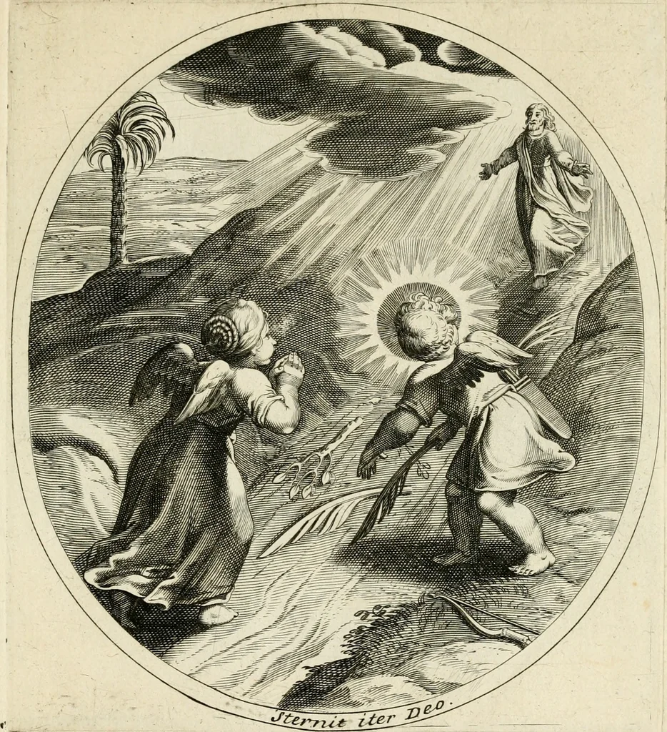 An illustration from Emblesmes de l'amour diuin, 1690, leaf 48