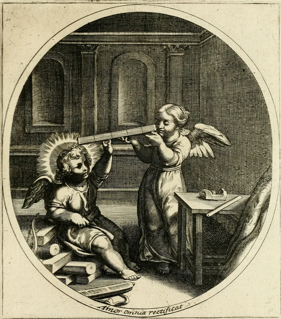 An illustration from Emblesmes de l'amour diuin, 1690, leaf 54