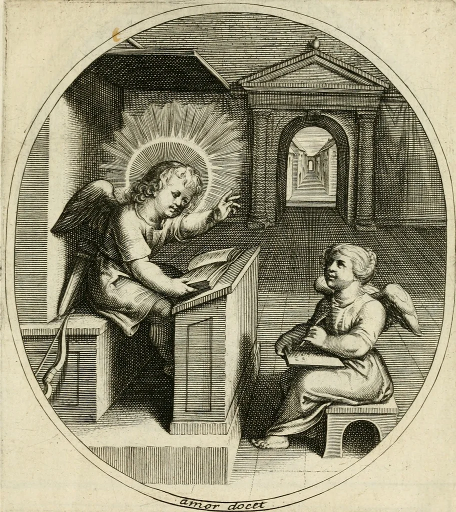 An illustration from Emblesmes de l'amour diuin, 1690, leaf 6