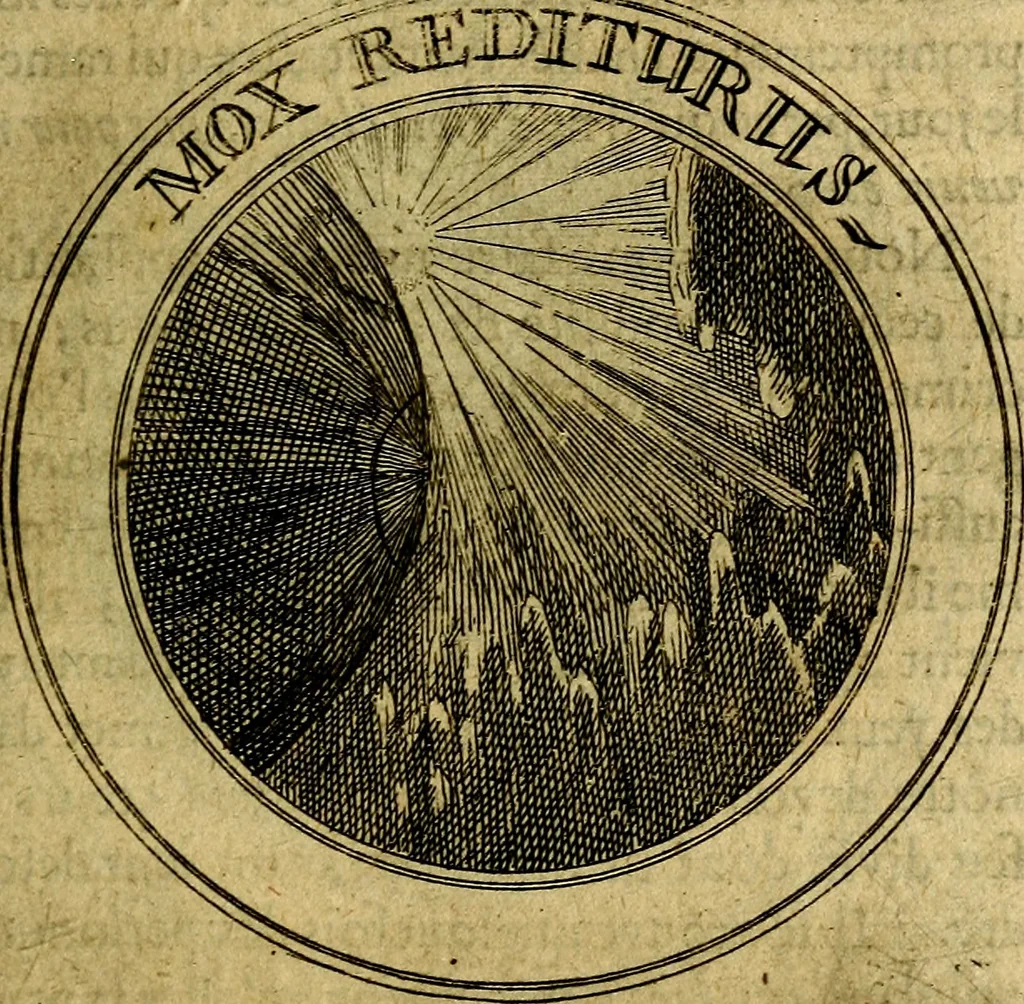 An illustration from Emblémes; ou, Devises chrétiennes, 1697, leaf 104