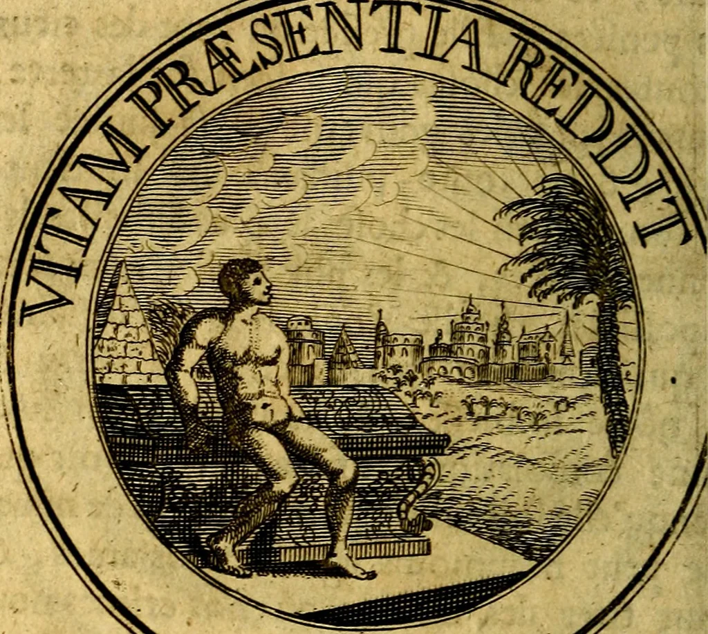 An illustration from Emblémes; ou, Devises chrétiennes, 1697, leaf 111
