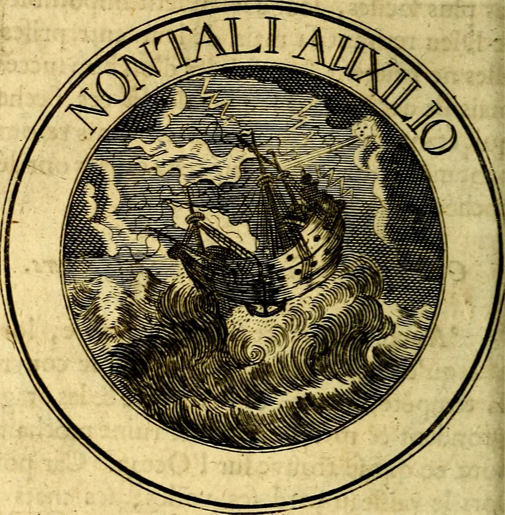 An illustration from Emblémes; ou, Devises chrétiennes, 1697, leaf 151