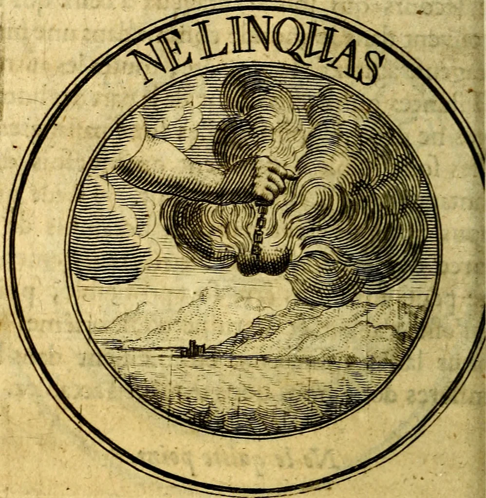 An illustration from Emblémes; ou, Devises chrétiennes, 1697, leaf 153