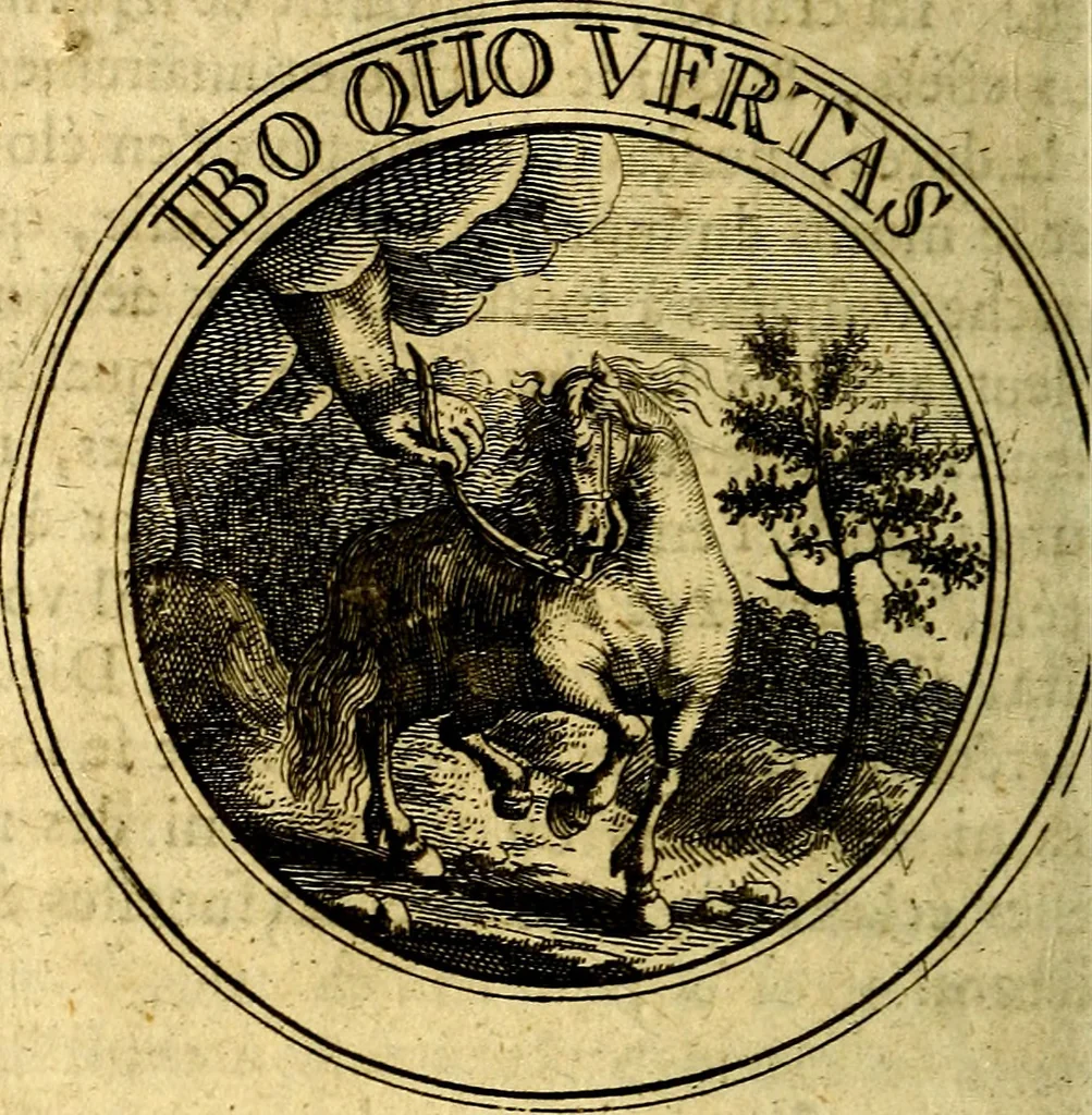 An illustration from Emblémes; ou, Devises chrétiennes, 1697, leaf 163
