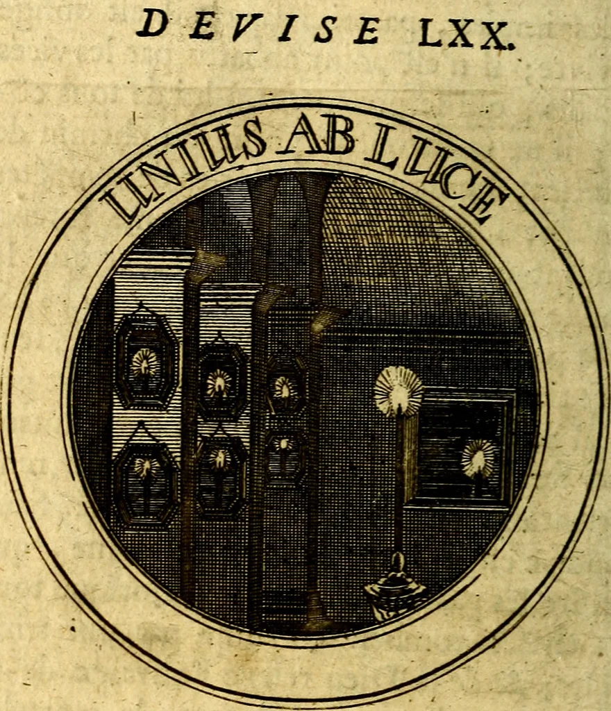 An illustration from Emblémes; ou, Devises chrétiennes, 1697, leaf 175