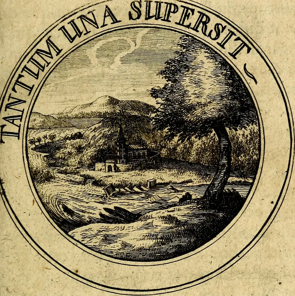 An illustration from Emblémes; ou, Devises chrétiennes, 1697, leaf 186