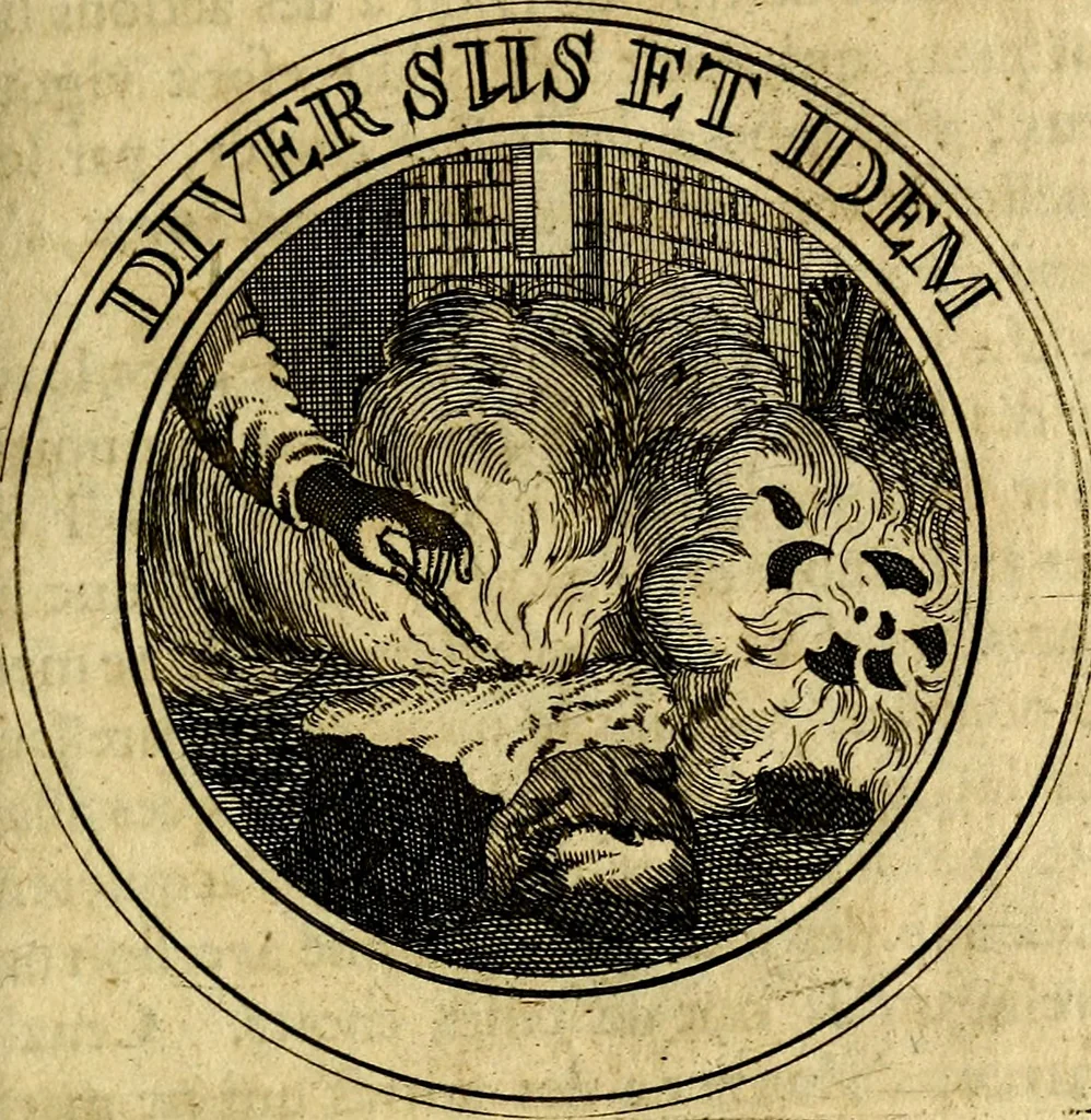 An illustration from Emblémes; ou, Devises chrétiennes, 1697, leaf 216