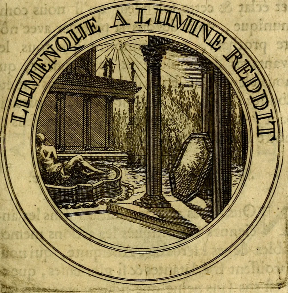 An illustration from Emblémes; ou, Devises chrétiennes, 1697, leaf 76