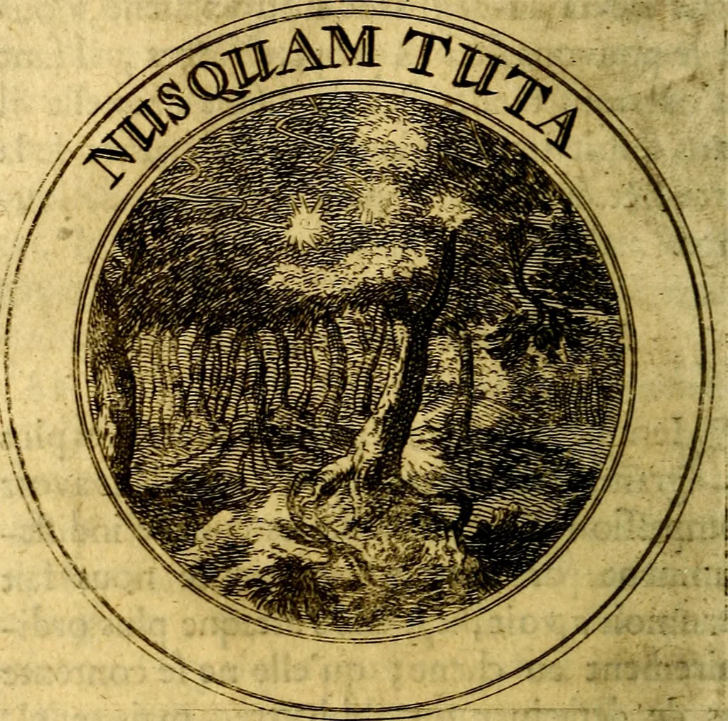 An illustration from Emblémes; ou, Devises chrétiennes, 1697, leaf 85