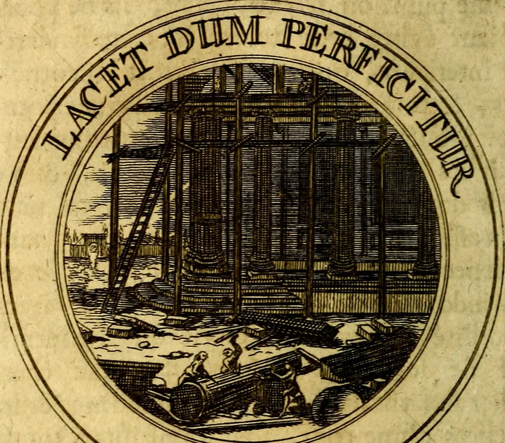 An illustration from Emblémes; ou, Devises chrétiennes, 1697, leaf 87