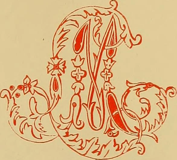 An illustration from The embroiderer's book of design : containing initials, emblems, cyphers, monograms, ornamental borders, ecclesiastical devices, mediæval and modern alphabets, and national emblems, 1891, leaf 20