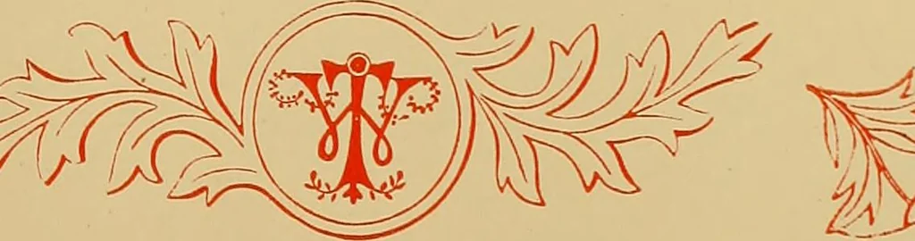 An illustration from The embroiderer's book of design : containing initials, emblems, cyphers, monograms, ornamental borders, ecclesiastical devices, mediæval and modern alphabets, and national emblems, 1891, leaf 20