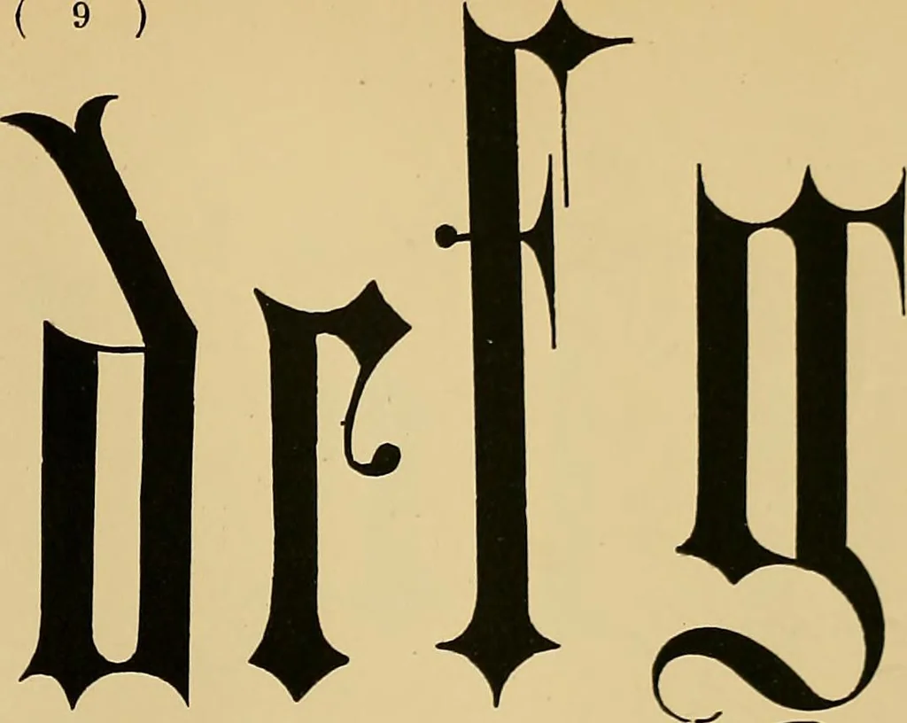 An illustration from The embroiderer's book of design : containing initials, emblems, cyphers, monograms, ornamental borders, ecclesiastical devices, mediæval and modern alphabets, and national emblems, 1891, leaf 26