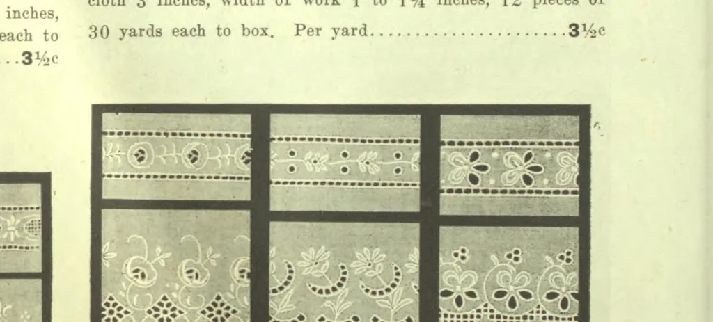 An illustration from Embroideries and laces : values that sell : season 1913 : [catalogue]. --, 1913, leaf 54