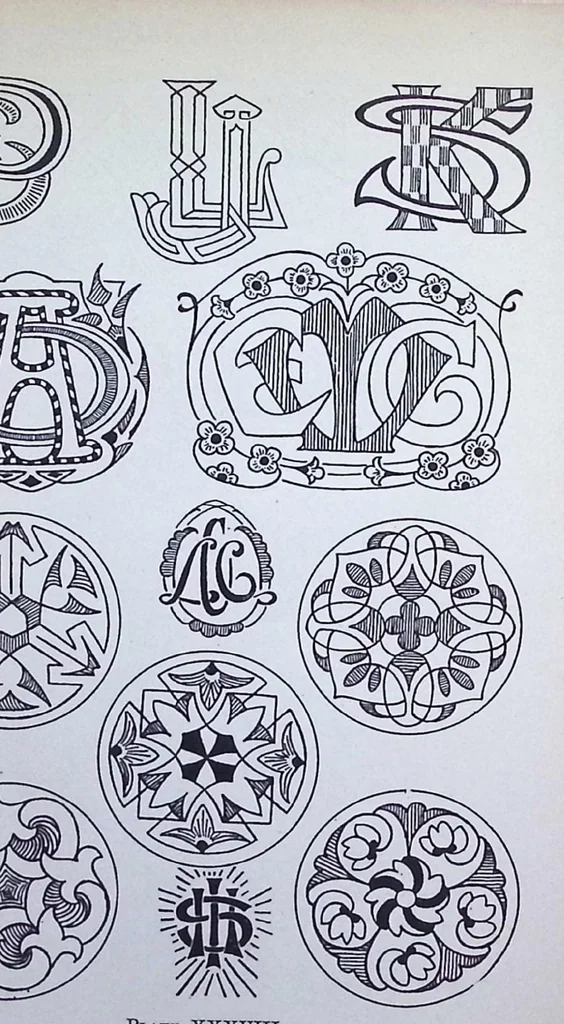 An illustration from Embroidery And Pattern Design: A Handbook for Teachers and Art Students, 1924, leaf 143