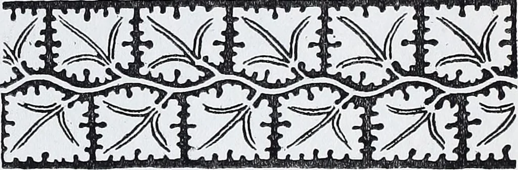 An illustration from Embroidery : a collection of articles on subjects connected with the study of fine needlework, including stitches, materials, methods of work, and designing, and history ..., 1909, leaf 110
