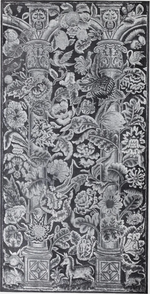 An illustration from Embroidery : a collection of articles on subjects connected with the study of fine needlework, including stitches, materials, methods of work, and designing, and history ..., 1909, leaf 123