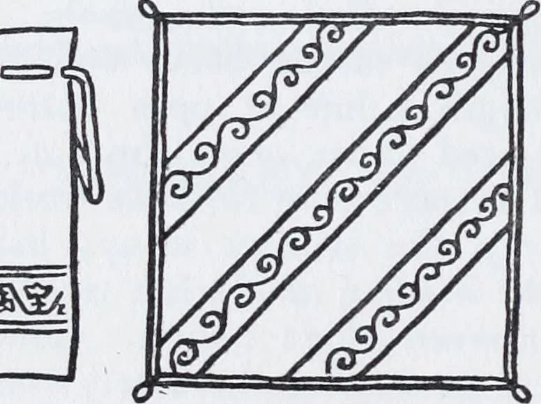 An illustration from Embroidery : a collection of articles on subjects connected with the study of fine needlework, including stitches, materials, methods of work, and designing, and history ..., 1909, leaf 137
