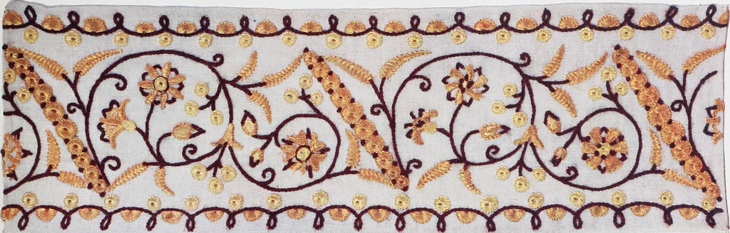 An illustration from Embroidery : a collection of articles on subjects connected with the study of fine needlework, including stitches, materials, methods of work, and designing, and history ..., 1909, leaf 138