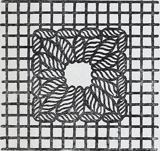 An illustration from Embroidery : a collection of articles on subjects connected with the study of fine needlework, including stitches, materials, methods of work, and designing, and history ..., 1909, leaf 154
