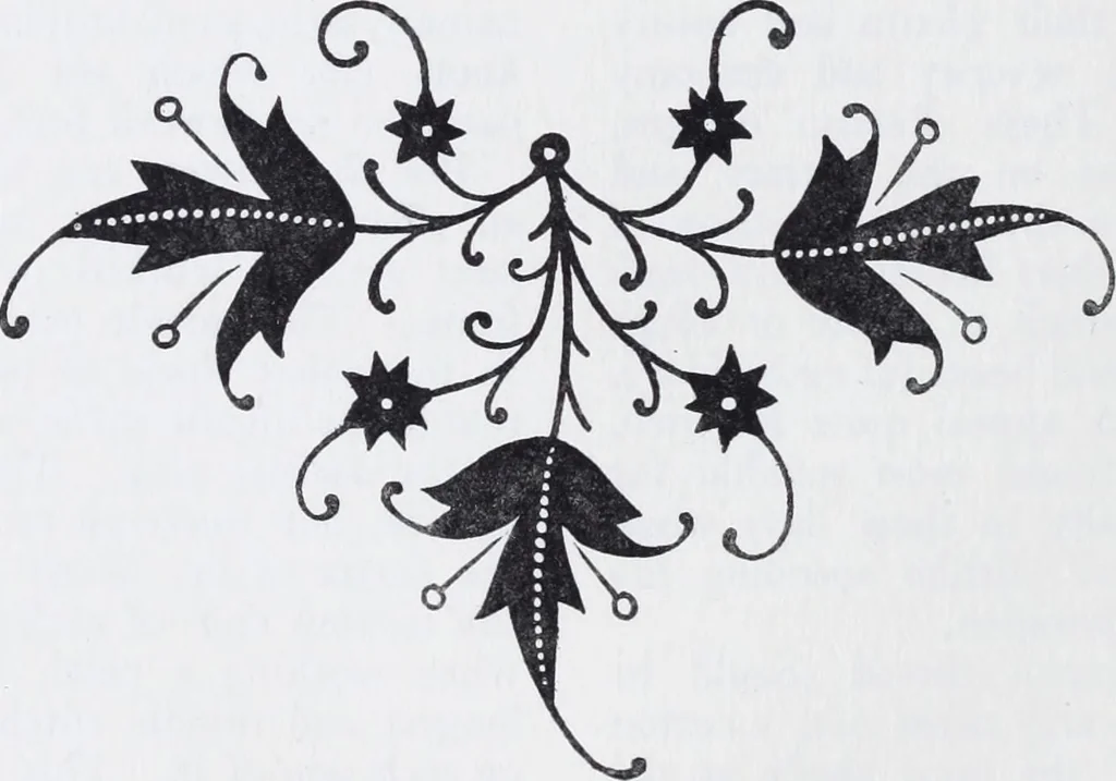 An illustration from Embroidery : a collection of articles on subjects connected with the study of fine needlework, including stitches, materials, methods of work, and designing, and history ..., 1909, leaf 159