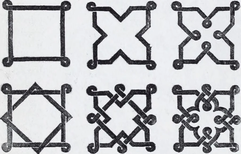 An illustration from Embroidery : a collection of articles on subjects connected with the study of fine needlework, including stitches, materials, methods of work, and designing, and history ..., 1909, leaf 175
