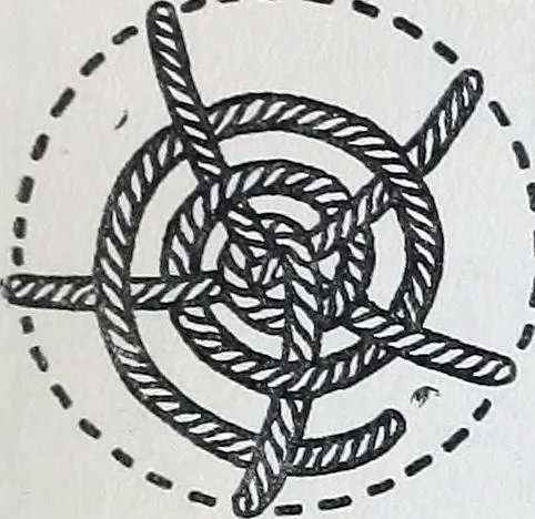 An illustration from Embroidery : a collection of articles on subjects connected with the study of fine needlework, including stitches, materials, methods of work, and designing, and history ..., 1909, leaf 180