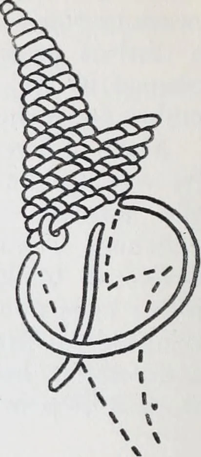 An illustration from Embroidery : a collection of articles on subjects connected with the study of fine needlework, including stitches, materials, methods of work, and designing, and history ..., 1909, leaf 197