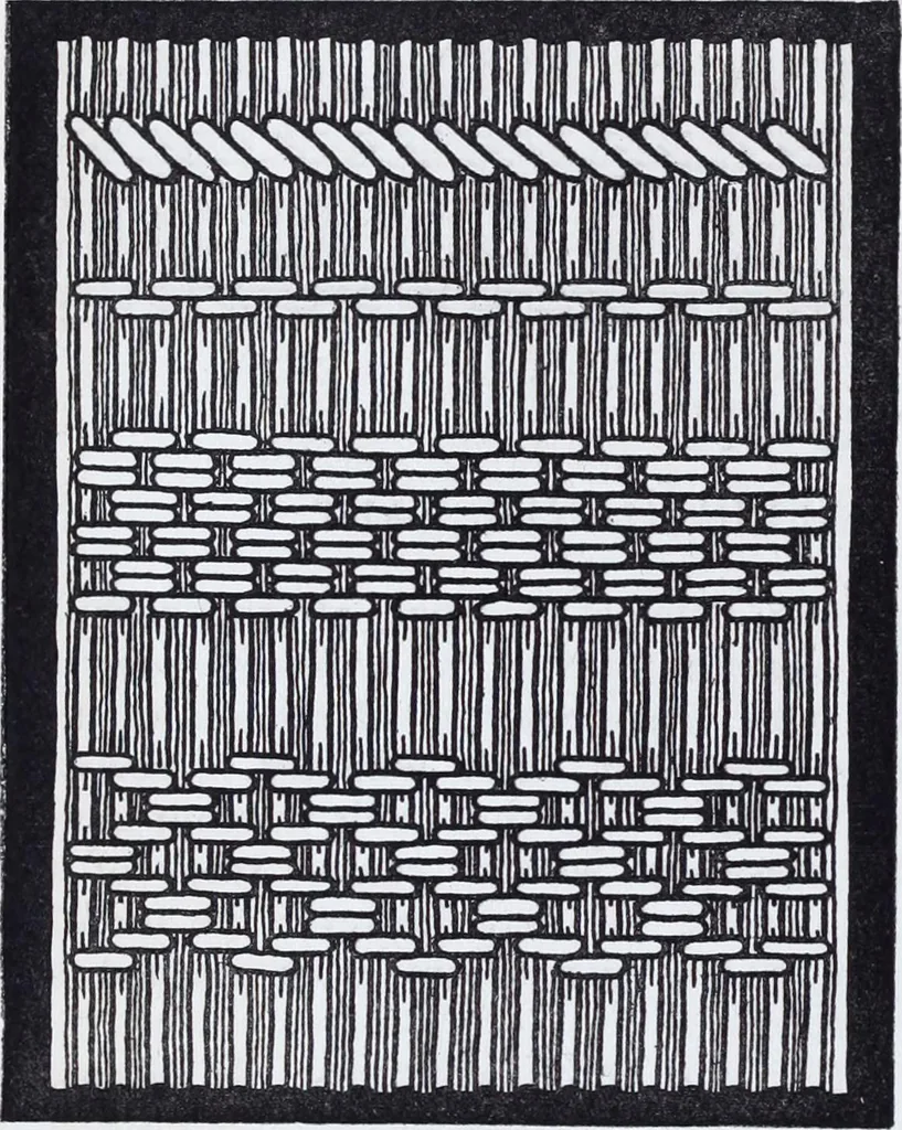 An illustration from Embroidery : a collection of articles on subjects connected with the study of fine needlework, including stitches, materials, methods of work, and designing, and history ..., 1909, leaf 201