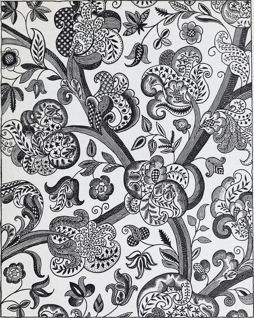 An illustration from Embroidery : a collection of articles on subjects connected with the study of fine needlework, including stitches, materials, methods of work, and designing, and history ..., 1909, leaf 222